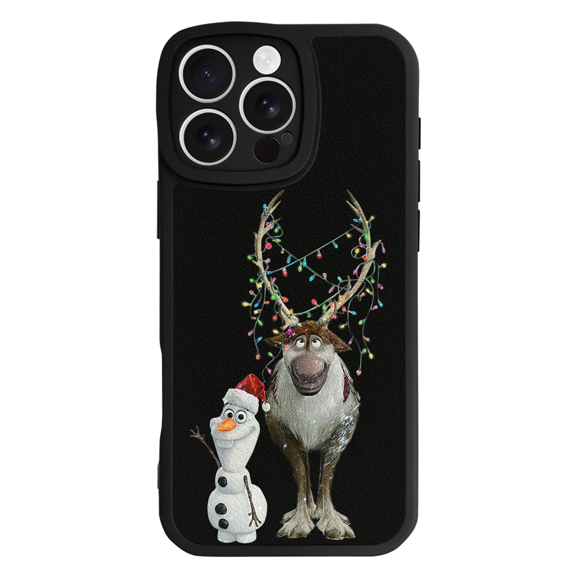 （画像用） アナと雪の女王 アンナ エルサ Frozen Anna Elsa 【iPhone 16シリーズ対応】シリコンスマホケース（レザー調） 材質：シリコン